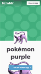 Mobile Screenshot of pokemonpurple.tumblr.com