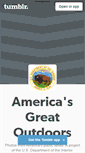 Mobile Screenshot of americasgreatoutdoors.tumblr.com