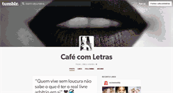 Desktop Screenshot of cafecomletras.tumblr.com