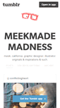 Mobile Screenshot of meekmade.tumblr.com