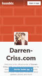 Mobile Screenshot of darrencrisscom.tumblr.com