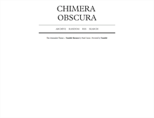 Tablet Screenshot of chimeraobscura.tumblr.com