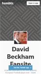 Mobile Screenshot of david-beckham.tumblr.com