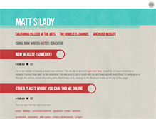 Tablet Screenshot of matt-silady.tumblr.com