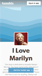 Mobile Screenshot of ilovemarilyn.tumblr.com