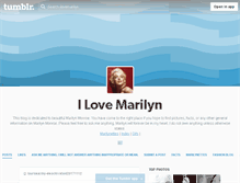 Tablet Screenshot of ilovemarilyn.tumblr.com