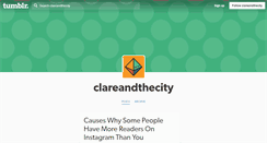 Desktop Screenshot of clareandthecity.tumblr.com