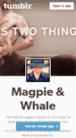 Mobile Screenshot of magpieandwhale.tumblr.com