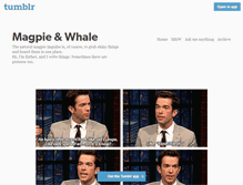 Tablet Screenshot of magpieandwhale.tumblr.com