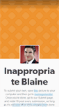 Mobile Screenshot of inappropriateblaine.tumblr.com