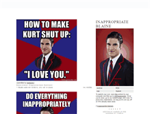 Tablet Screenshot of inappropriateblaine.tumblr.com