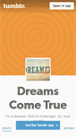 Mobile Screenshot of dreamerteenager.tumblr.com