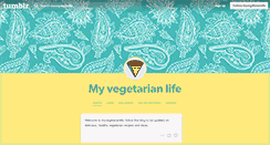 Desktop Screenshot of myvegetarianlife.tumblr.com