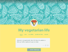 Tablet Screenshot of myvegetarianlife.tumblr.com