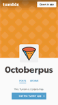 Mobile Screenshot of 0ctoberpus.tumblr.com