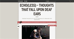 Desktop Screenshot of echoless.tumblr.com