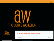 Tablet Screenshot of actorsworkshop.tumblr.com