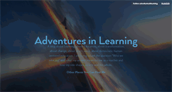 Desktop Screenshot of adventuresinlearning.tumblr.com