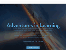 Tablet Screenshot of adventuresinlearning.tumblr.com