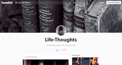 Desktop Screenshot of life-thoughts.tumblr.com
