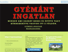 Tablet Screenshot of gyemantingatlan.tumblr.com