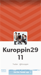 Mobile Screenshot of kuroppin2911.tumblr.com