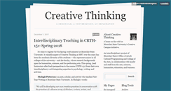 Desktop Screenshot of creativethinkingmsu.tumblr.com