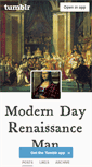 Mobile Screenshot of moderndayrenaissanceman.tumblr.com