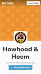 Mobile Screenshot of howhooduniversity.tumblr.com