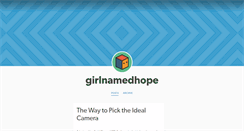 Desktop Screenshot of girlnamedhope.tumblr.com