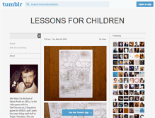 Tablet Screenshot of lessonsforchildren.tumblr.com