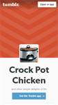 Mobile Screenshot of crockpotchicken.tumblr.com
