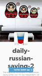 Mobile Screenshot of daily-russian-saying-2.tumblr.com