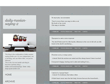 Tablet Screenshot of daily-russian-saying-2.tumblr.com