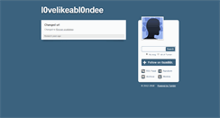 Desktop Screenshot of l0velikeabl0ndee.tumblr.com