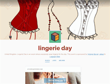 Tablet Screenshot of lingerieday.tumblr.com