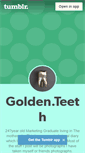 Mobile Screenshot of goldenteeth.tumblr.com