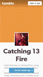 Mobile Screenshot of catching13fire.tumblr.com