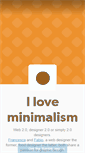 Mobile Screenshot of iloveminimalism.tumblr.com