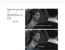 Tablet Screenshot of feedforthefire.tumblr.com