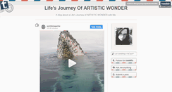 Desktop Screenshot of lifesjourneyofartisticwonder.tumblr.com