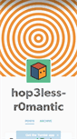 Mobile Screenshot of hop3less-r0mantic.tumblr.com