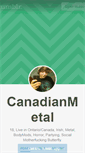 Mobile Screenshot of canadianmetal.tumblr.com