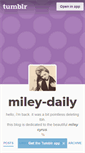 Mobile Screenshot of miley-daily.tumblr.com