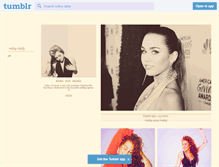 Tablet Screenshot of miley-daily.tumblr.com