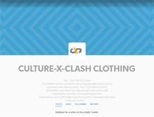 Tablet Screenshot of culturexclash.tumblr.com