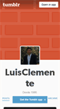 Mobile Screenshot of luisclemente.tumblr.com