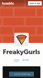 Mobile Screenshot of freakygurls.tumblr.com