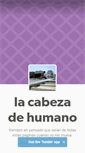 Mobile Screenshot of lacabezadehumano.tumblr.com