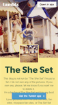 Mobile Screenshot of aboutthesheset.tumblr.com